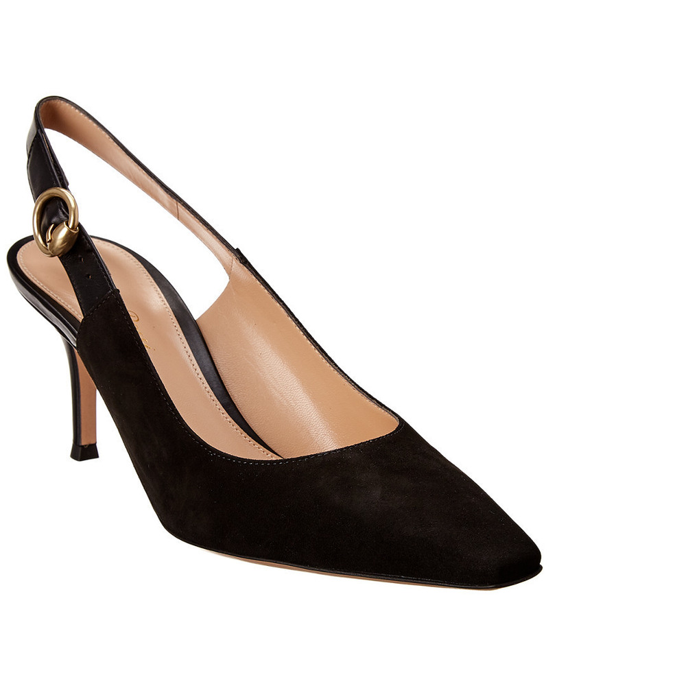 Gianvito Rossi Suede Slingback Pump